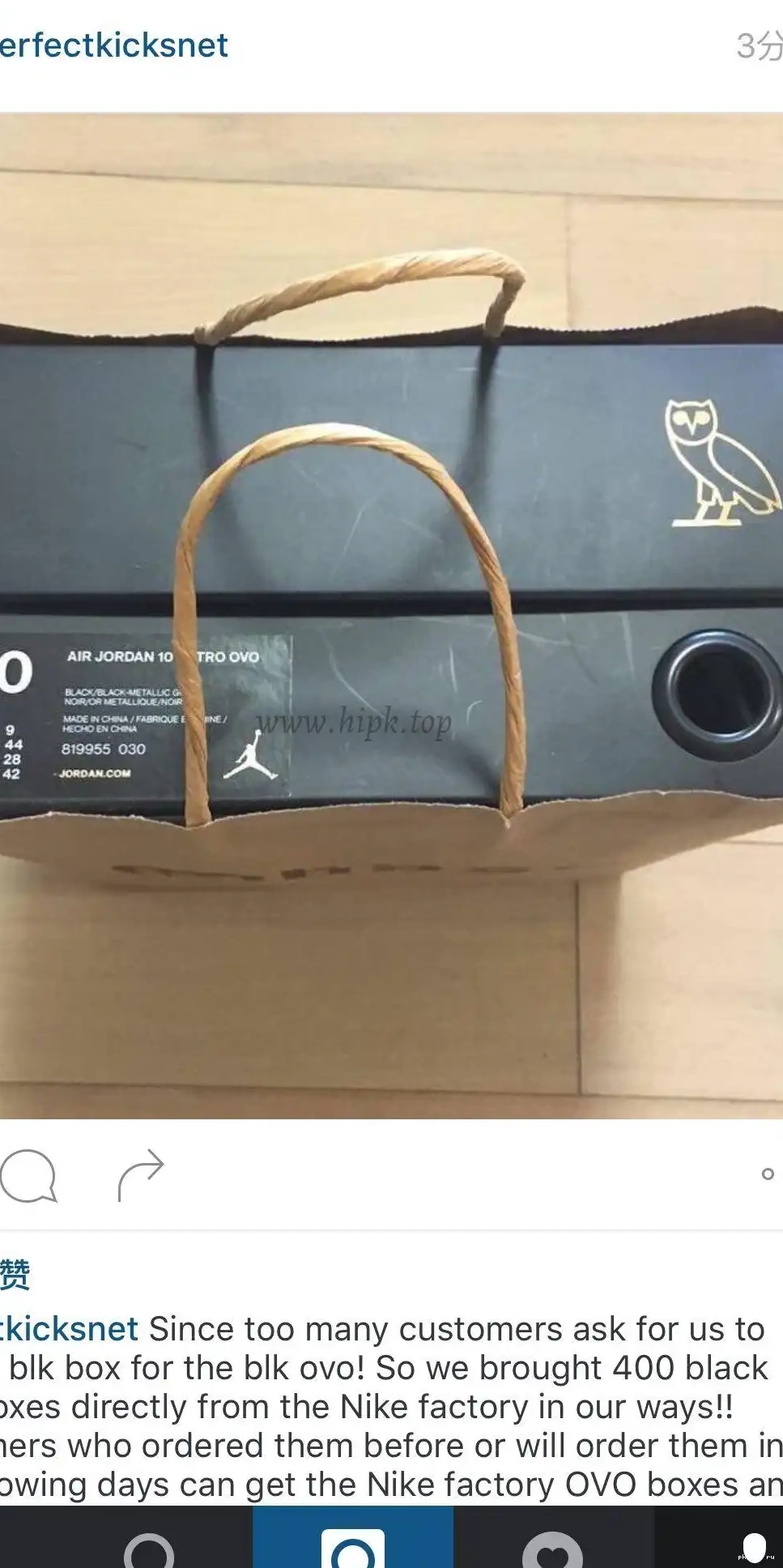 black best Air Jordan X Authentic version Ovo 0601